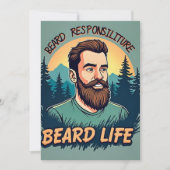 Embrace the Beard Life: Eine Feier des Responsib Einladung (Vorderseite)
