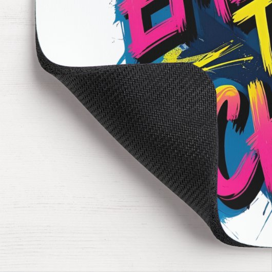 Embrace the Chaos – Grunge Typography Quote Design Mousepad (Ecke)