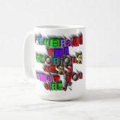 "EMBRACE THE GLORIOUS MESS that you are" DESIGN. Kaffeetasse (Vorderseite Links)