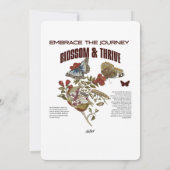 Embrace the Journey Blossom & Thrive for Self Grow Einladung (Rückseite)