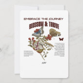 Embrace the Journey Blossom & Thrive for Self Grow Einladung (Vorderseite)