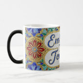 Embrace the Journey color changing ceramic mug Verwandlungstasse (Links)