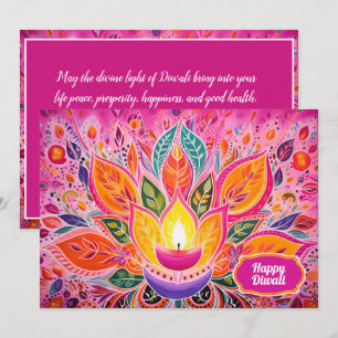 Embrace the Joy: Eine Diwali-Celebration-Karte Einladung