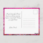 Embrace the Joy: Eine Diwali-Feier Postkarte (Rückseite)