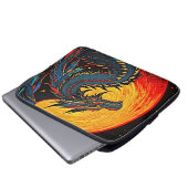 Embrace the Majestät: Regal Dragon Laptopschutzhülle (Vorne Knopf)