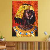 "Embrace the Majesty of Nubian Queens" Leinwanddruck (Insitu (Wohnzimmer))