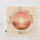 Embrace the New Dawn 2025 Feiertagskarte (Vorne/Hinten)