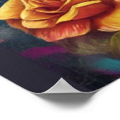 Embrace Tradition: Frau im Zuckerschädel Poster (Ecke)