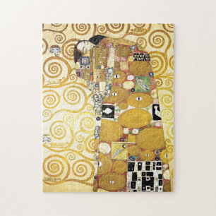 Embrace von Gustav Klimt Malerei Muster Artwork Puzzle