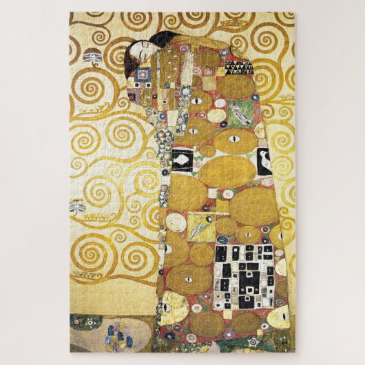 Embrace von Gustav Klimt Malerei Muster Artwork Puzzle (Vertikal)