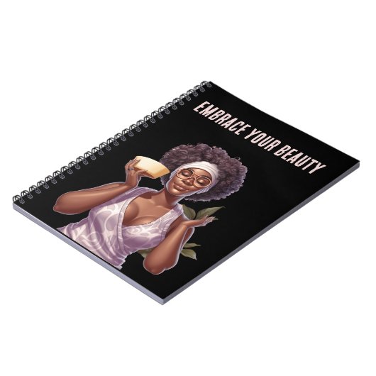 Embrace your Beauty: Selbstverständliches Notebook Notizblock (Linke Seite)