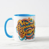 "Embrace your big dreams with every sip. New Begin Tasse (Links)