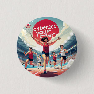 Embrace Your Fee - kawaii Motivierend Runner Button