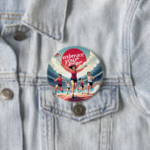 Embrace Your Fee - kawaii Motivierend Runner Button (Beispiel)