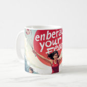 Embrace Your Fee - kawaii Motivierend Runner Kaffeetasse (Vorderseite Links)