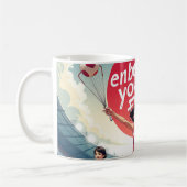 Embrace Your Fee - kawaii Motivierend Runner Kaffeetasse (Links)