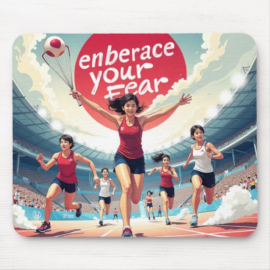 Embrace Your Fee - kawaii Motivierend Runner Mousepad (Vorne)