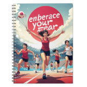 Embrace Your Fee - kawaii Motivierend Runner Notizblock (Vorderseite)