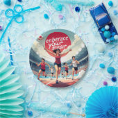 Embrace Your Fee - kawaii Motivierend Runner Pappteller (Party)