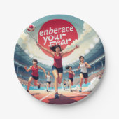 Embrace Your Fee - kawaii Motivierend Runner Pappteller (Vorderseite)