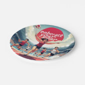 Embrace Your Fee - kawaii Motivierend Runner Pappteller (Schrägansicht)