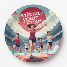 Embrace Your Fee - kawaii Motivierend Runner Pappteller