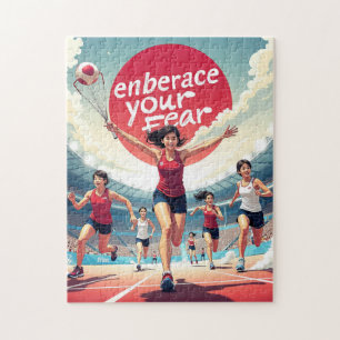 Embrace Your Fee - kawaii Motivierend Runner Puzzle