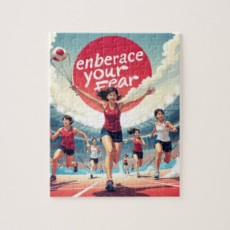 Embrace Your Fee - kawaii Motivierend Runner Puzzle