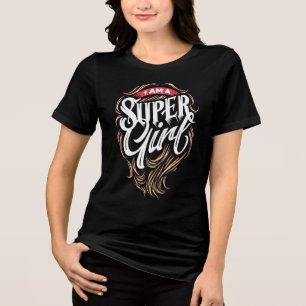 Embrace Your Inner Helden   "Ich bin ein Supergirl Tri-Blend Shirt