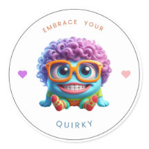 "Embrace your quirky" Empowerment-Aufkleber