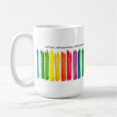 'Embrace Yourself' Rainbow-Tasse Kaffeetasse (Links)