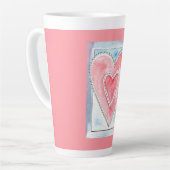"Embraced" Valentinstag Latte Tasse (Linke Ecke)
