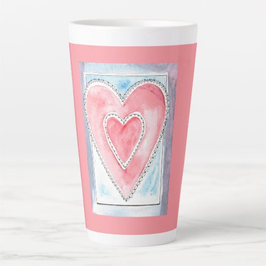 "Embraced" Valentinstag Latte Tasse (Vorderseite)
