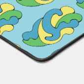 Embracing Curves (Yellow, Blue, Green) Schreibtischunterlage (Ecke)