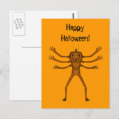 Embracing Halloween Critter Postkarte (Vorne/Hinten)