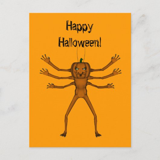 Embracing Halloween Critter Postkarte (Vorderseite)