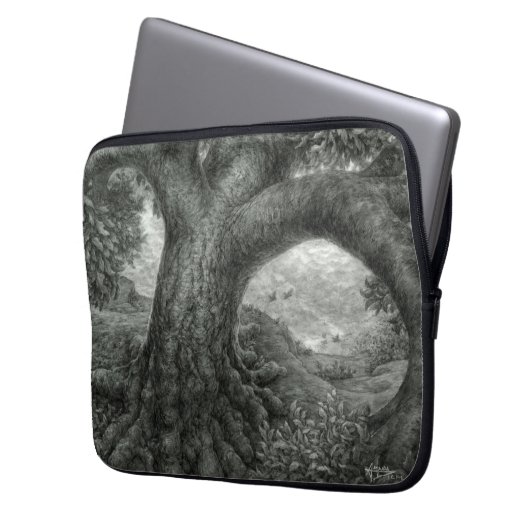 Embracing Risk Tree Laptopschutzhülle (Vorderseite Links)