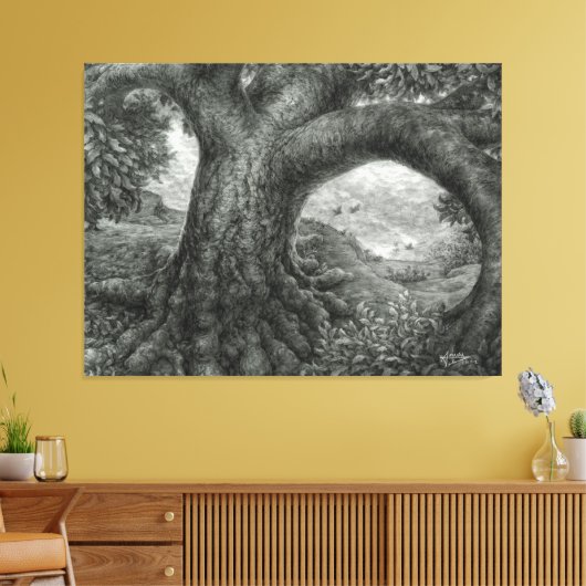 Embracing Risk Tree Leinwanddruck (Insitu (Wohnzimmer))