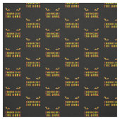 Embracing the Dark Quote Fabric with Fiery Eye Stoff (Muster)