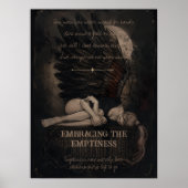 Embracing the Emptiness Dark Romantic Gothic   Poster (Vorne)
