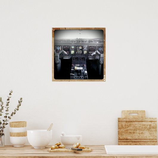 Embraer 145 Flight Deck Poster (Küche)