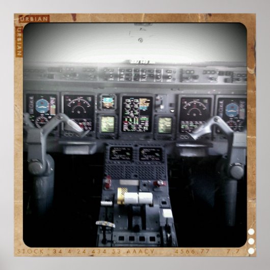Embraer 145 Flight Deck Poster (Vorne)