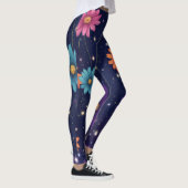 Embran jedes Petal mit Blume Design Leggins (Rechts)