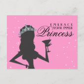 Embran Sie Ihre innere Prinzessin Funny Postcard Postkarte (Vorderseite)