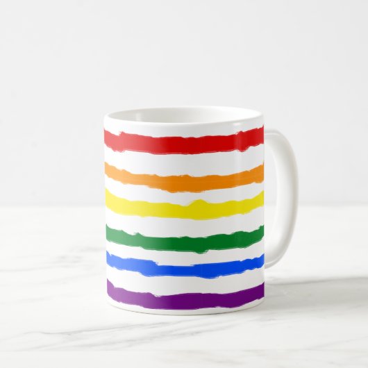 Embraphieren des benutzerdefinierten Regenbogentex Kaffeetasse (VorderseiteRechts)