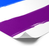 Embraphieren des benutzerdefinierten Regenbogentex Poster (Ecke)