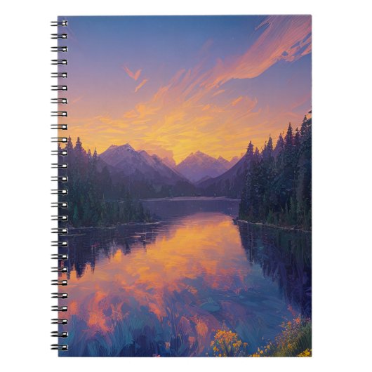 Embrase auf einem versteckten Waldsee Notizblock (Vorderseite)