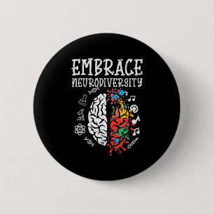 Embrase Neurodiversity Autismus Bewusstsein ASD Me Button