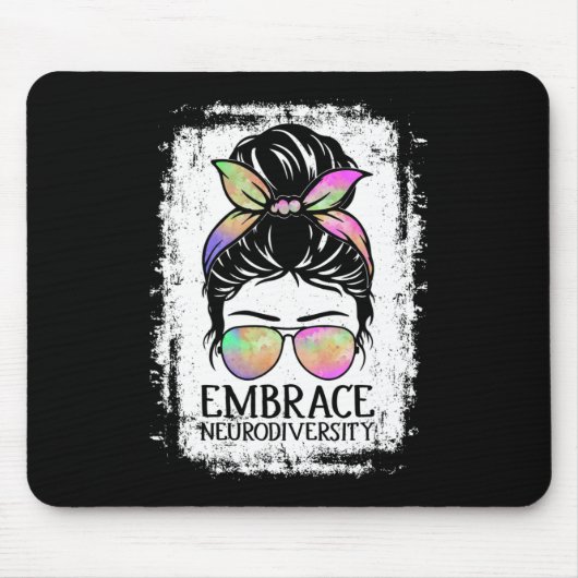 Embrase Neurodiversity-Autismus Bewusstsein Neurod Mousepad (Vorne)