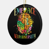 Embrase Neuroversity Video Game Autismus Bewusstse Keramik Ornament (Links)